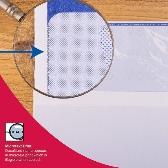 Marbled Financial Paper (04517) Docugard printable checks 3 part 500 sheets 24# - Picture 5 of 11